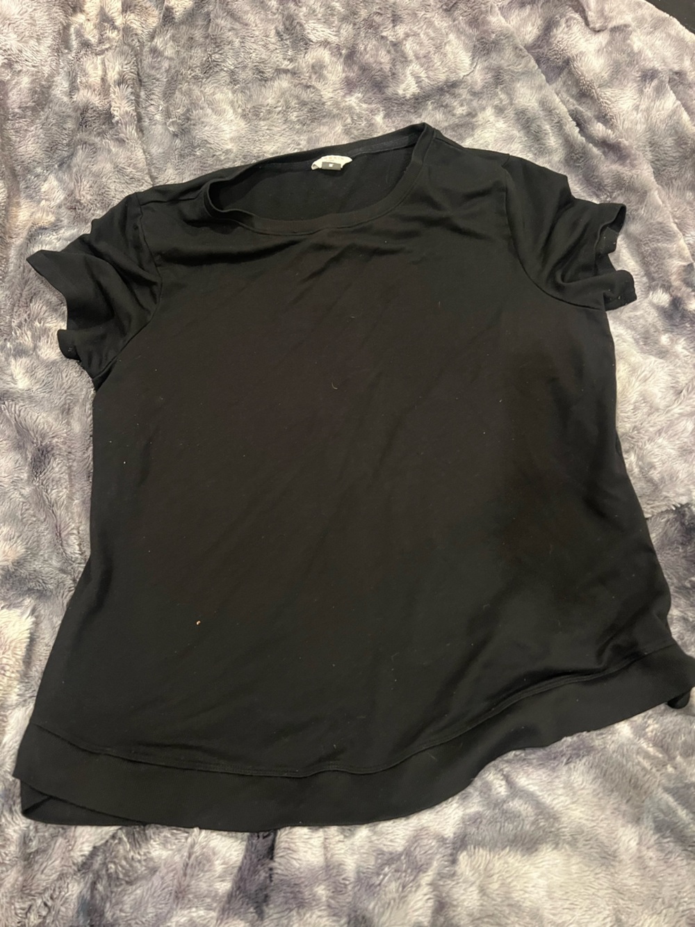 Danskin Black Short Sleeve Crewneck Tee